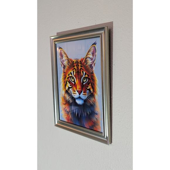 Cat - Kitty Wall Art Home Decor Work Office Framed Brand New - Picture 9 of 9